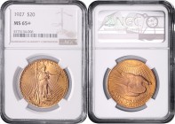 USA
 20 Dollar 1927 in NGC Holder. Philadelphia. 33,58g. KM 131 MS 65+