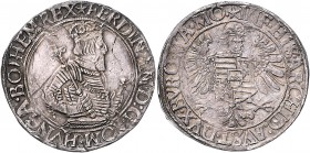 Ferdinand I. 1521 - 1564
 Taler o. J. Wien. 29,08g. MzA. Seite 3 f.vz