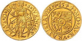 Ferdinand I. 1521 - 1564
 Dukat 1544 Breslau. 3,56g. Friedb. 445 vz/stgl
