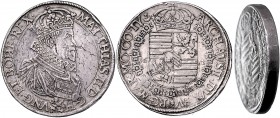 Matthias II. 1612 - 1619
 Doppeltaler / 2 Taler 1612 Mm. Benedikt Huebmer. Prag. 58,25g, kleine Rand- und Schrötlingsfehler. MzA. Seite 99, Diet. 525...