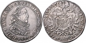 Ferdinand II. als Kaiser 1619 - 1637
 Taler 1636 KB Kremnitz. 28,49g. Her. 579 f.vz/vz