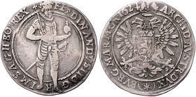 Ferdinand II. als Kaiser 1619 - 1637
 1/2 Taler 1624 Mm. Sebastian Hölzl. Kuttenberg. 14,18g. Her. 735a ss