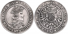 Ferdinand III. 1637 - 1657
 1/2 Taler 1641 MI Breslau. 14,09g. Her. 559, Hall 1253 ss/vz