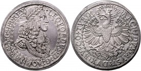 Leopold I. 1657 - 1705
 2 Taler o.J. Hall. 57,69g, win. Sf. im Revers. Her. 569 vz/vz+