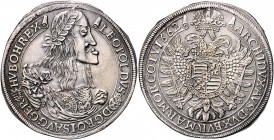 Leopold I. 1657 - 1705
 Taler 1662 KB Banderolentaler. Kremnitz. 29,11g, im Avers min. altgeglättet. Her. 720, Huszar 1368 f.vz
