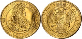 Leopold I. 1657 - 1705
 10 Dukat 1703 NB Geharnischtes Brustbild nach rechts mit Lorbeerkranz. Rv. Gekrönter Doppeladler mit Schwert und Zepter in de...