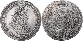 Leopold I. 1657 - 1705
 Taler 1696 Brieg. 28,28g, leicht polierte Felder, Henkelspur. Her. 710 (dieses Exemplar) vz