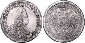 Carl VI. 1712 - 1740
 2 Taler o.J. Hall. 57,00g. Her. 281. M./T. 865 ss