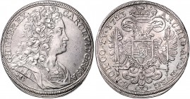 Carl VI. 1712 - 1740
 Taler 1723 Prag. 28,56g. Her. 381 f.vz