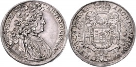 Carl VI. 1712 - 1740
 1/2 Taler 1716 KB Kremnitz. 14,45g. Her. 533 vz/stgl