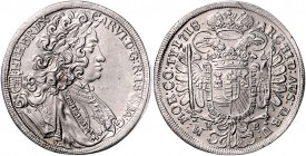 Carl VI. 1712 - 1740
 1/2 Taler 1718 KB Kremnitz. 14,59g. Her. 535 vz/f.stgl