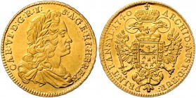 Carl VI. 1712 - 1740
 Dukat 1740 Karlsburg. 3,48g. Her. 224 vz/stgl