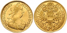Maria Theresia 1740 - 1780
 Dukat 1775 C-A Wien. 3,48g. Her. 114, Eyp. 184b f.stgl/stgl