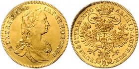 Maria Theresia 1740 - 1780
 Dukat 1750 Graz. 3,49g. Her. 125, Eyp. 64/3 vz/stgl