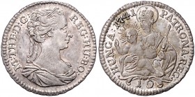 Maria Theresia 1740 - 1780
 10 Denare 1741 Unbestimmte Münzstätte in Ungarn. 2,42g. Her. 1544, Eyp. 249 f.stgl