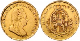 Maria Theresia 1740 - 1780
 Doppia 1778 Mailand. 6,23g. Her. 383, Eyp. 485/1 ss