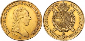 Joseph II. als Alleinregent 1780 - 1790
 Sovrano 1790 M Mailand. 11,09g. Her. 115 ss/vz