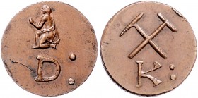 Franz II. 1792 - 1806
 Cu - Bergwerksmarke o. J. 6,37g. Szeman/Kiss 4.02.01.01 (R5) vz