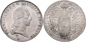 Franz I. 1804 - 1835
 Taler 1819 A Wien. 28,10g. Fr. 144 stgl