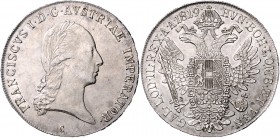 Franz I. 1804 - 1835
 Taler 1819 C Prag. 28,04g. Fr. 146 f.stgl/stgl