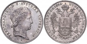 Ferdinand I. 1835 - 1848
 1/2 Taler 1836 A Wien. 14,10g, win. Sf. am Rand. Fr. 777 vz/stgl