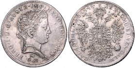 Ferdinand I. 1835 - 1848
 1/2 Taler 1848 GM Mantua. 14,03g. Fr. 1001 ss/vz