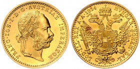 Franz Joseph I. 1848 - 1916
 Dukat 1914 Wien. 3,51g. Fr. 1273 f.stgl