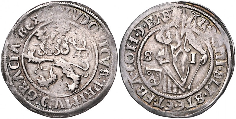 Schlick - Grafen Stephan und seine Brüder 1502 - 1532
 1/4 Taler o.J. Zwischen ...
