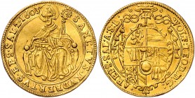 Salzburg - Erzbistum Wolf Dietrich von Raitenau 1587 - 1612
 2 Dukaten 1603 Salzburg. 6,94g, gewellt. HZ 879 ss/vz