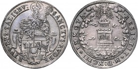 Salzburg - Erzbistum Wolf Dietrich von Raitenau 1587 - 1612
 1/2 Turmtaler 1593 Salzburg. 14,26g, kleine Henkelspur. HZ 947 vz