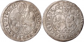 Salzburg - Erzbistum Paris Graf Lodron 1619 - 1653
 Kipper - 48 Kreuzer 1621 Salzburg. 9,85g. HZ 1726 ss/vz