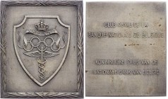 Belgien
 Bronzemedaille o. J. versilbert, auf den Club Royal de La Banque Nationale. 68,5g. 59x50mm vz