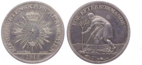 Schweden Carl XIII. 1809 - 1848
 Ag - Medaille 1815 der Akademie der Wissenschafften, ohne Sig., Dm 31 mm. 13,30g. diverse Punzen. Hildebrand II, S. ...