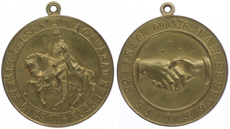 Franz Joseph I. 1848 - 1916
 Br. - Medaille o. J. Mitgliedsmedaille der Loge Kö...