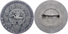 Anstecker 1949 Alu mit Nadel, Bundestrachtentreffen in Klagenfurt, von Schentner-Graz. 10,00g. 50mm vz