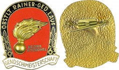 Anstecker 1963 a.d. Obstl. Rainer Sedan - Lauf in Kitzbühel. 25,60g. 53x43mm stgl