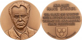 Bronzmedaille 1974 Hans Strobl, AKAD-Maler. 46,80g. 50mm stgl