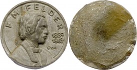 Kunststoff-Medaille o.J. F.M. Felder 1839-69, einseitig. 13,10g. 50mm ss/vz
