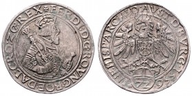 Ferdinand I. 1521 - 1564
 Guldentaler zu 72 Kreuzer 1556 Hall. 31,18g. MzA. Seite 39 ss