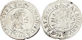 Leopold I. 1657 - 1705
 VI Kreuzer 1670 KB Kremnitz. 3,20g. Her. 1244 stgl
