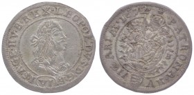 Leopold I. 1657 - 1705
 VI Kreuzer 1672 KB Kremnitz. 3,08g. Her. 1246 ss/vz