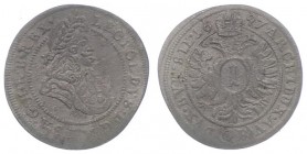 Leopold I. 1657 - 1705
 Kreuzer 1697 CB Brieg. 0,88g. Her. 1804 ss+