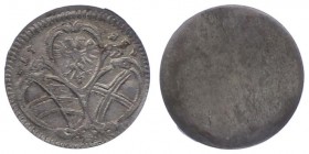 Karl VI. 1711 - 1740
 1/2 Kreuzer 1715 Wien. 0,59g. Her. 934 stgl