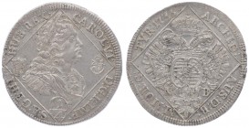 Karl VI. 1711 - 1740
 1/4 Taler 1736 NB Nagybanya. 7,02g. Her. 622 vz/stgl