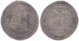 Karl VI. 1711 - 1740
 1/4 Taler 1735 NB Nagybanya. 7,14g. Her. 621 vz/stgl