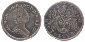 Maria Theresia 1740 - 1780
 Poltura 1752 PH-WI für Ungarn. Wien. 1,03g. Her. 1562, Eyp. 284 ss