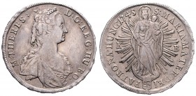 Maria Theresia 1740 - 1780
 Taler 1745 KB Kremnitz. 28,75g. Her. 569 ss