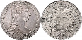 Maria Theresia 1740 - 1780
 Taler 1780 Mailand. 27,98g. min. justiert. Hafner 36a vz