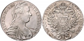 Maria Theresia 1740 - 1780
 Taler 1780 Mailand. 28,08g. Hafner 36b vz