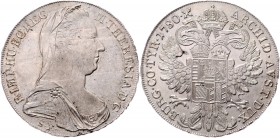 Maria Theresia 1740 - 1780
 Taler 1780 S.F. Mailand. 28,03g. Hafner 39b stgl